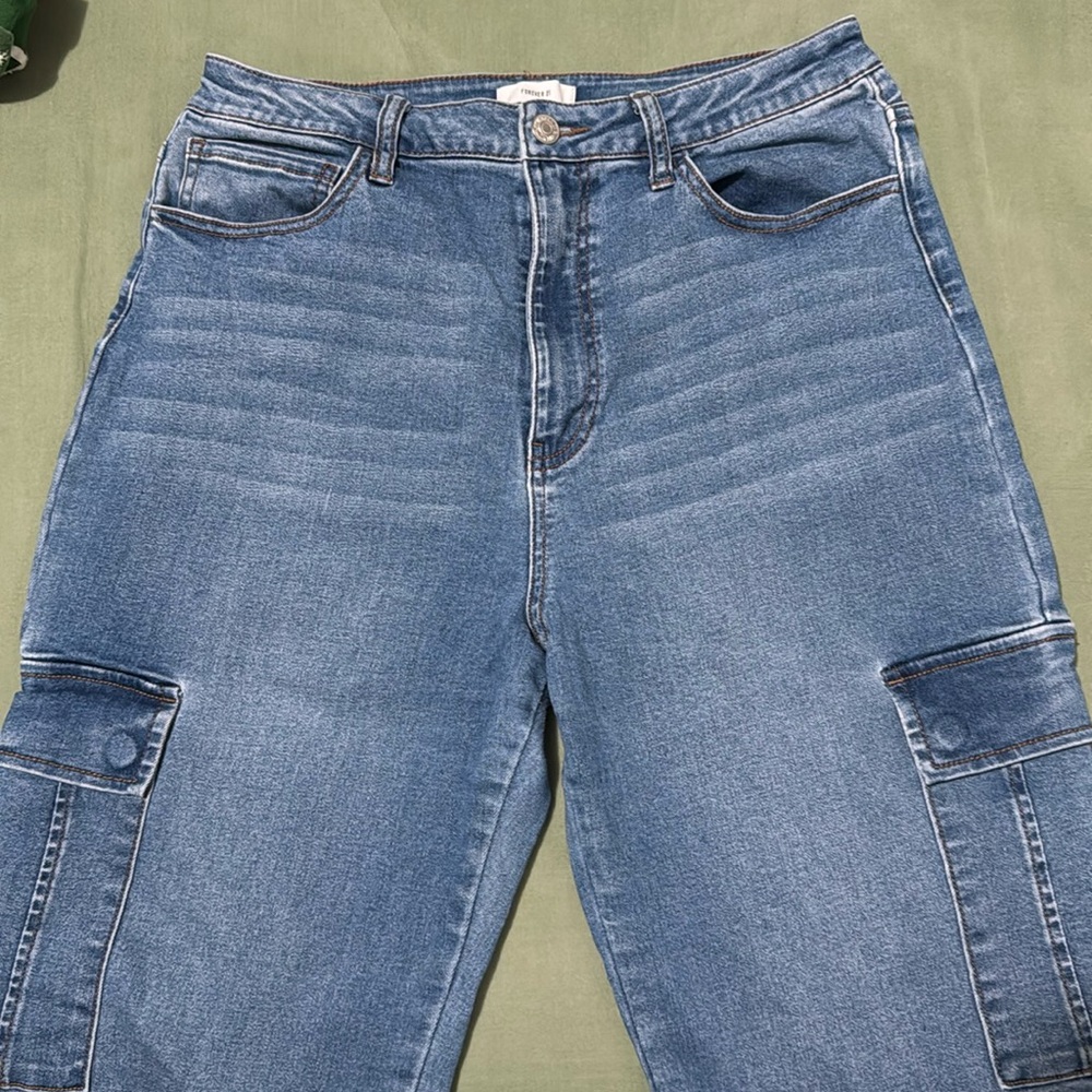 Forever 21 Cargo Straight Jeans